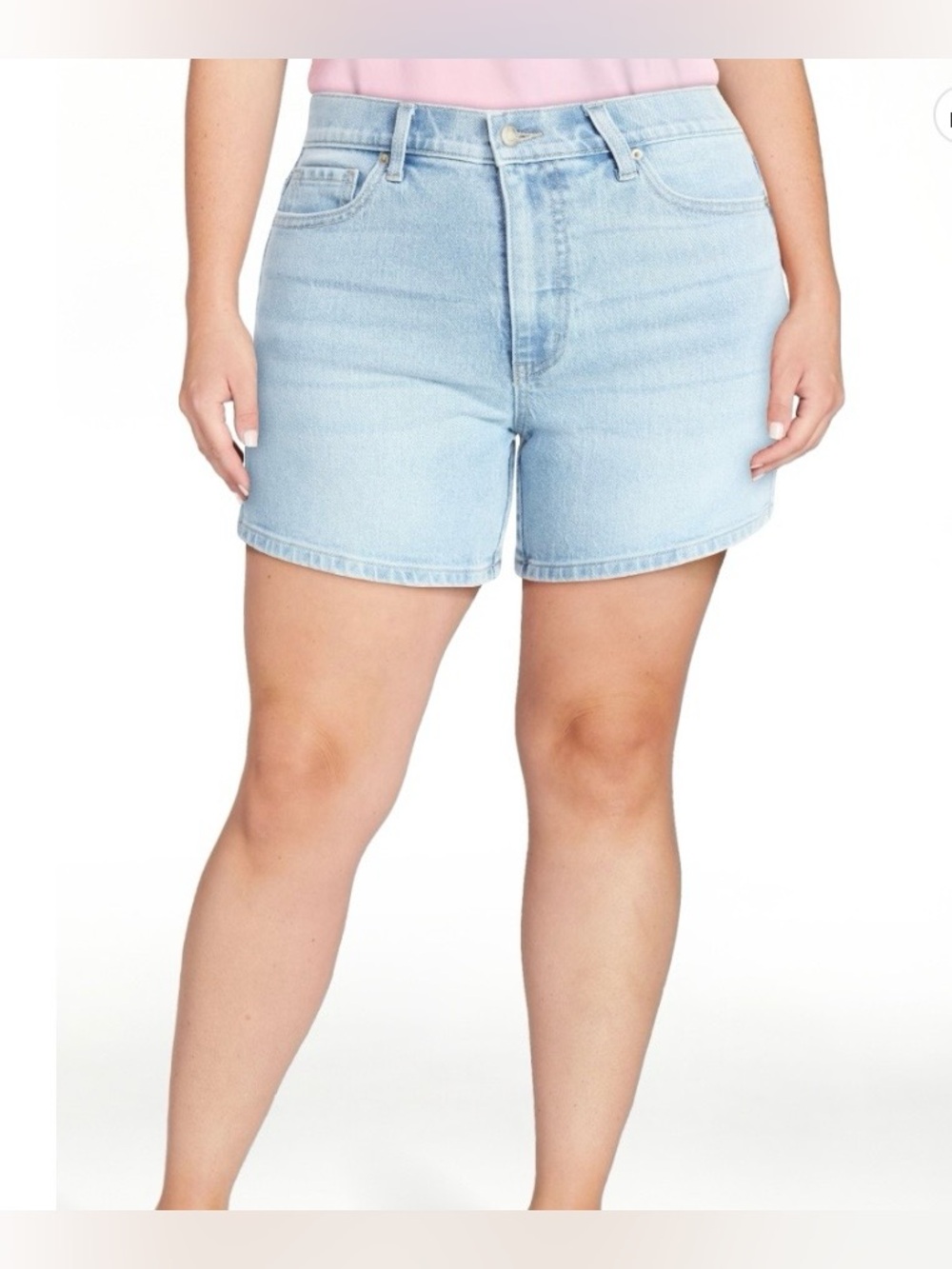 Time & tru women’s high rise denim shorts 5” inseam size 12